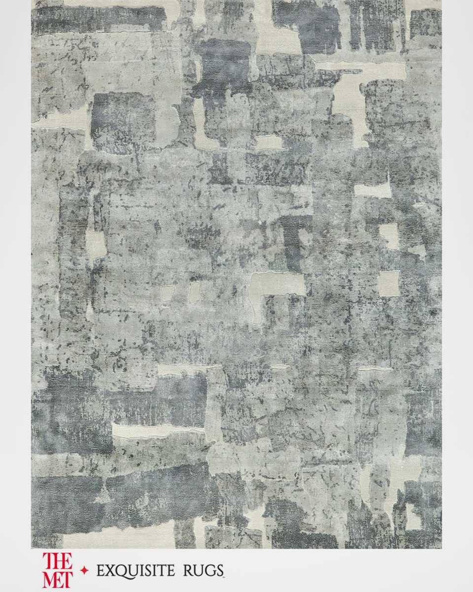 Papyrus Hand-Loomed Gray Rug, 10' x 14'